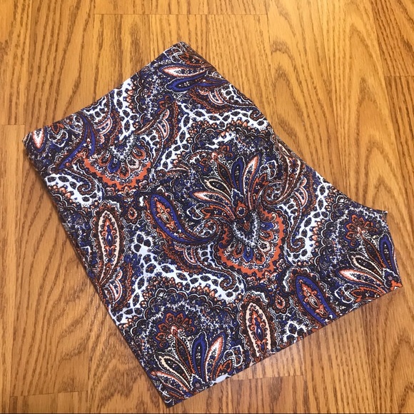 J. Crew Pants - J. Crew Multi Colored Damask Print Short